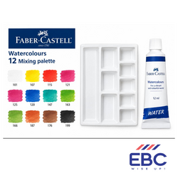 FABER-CASTELL Creative Studio Watercolour Paint Set – 12 x 9ml Tubes